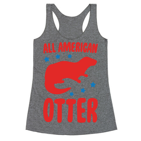 All American Otter  Racerback Tank Top