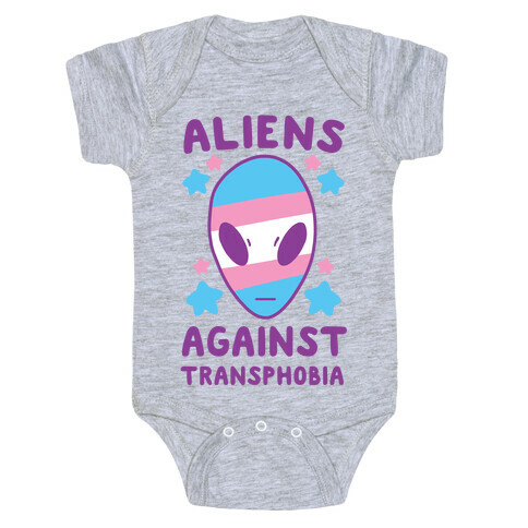 Aliens Against Transphobia Baby One-Piece