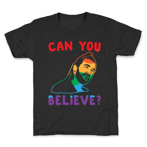 Can You Believe Parody Pair Shirt White Print Kids T-Shirt