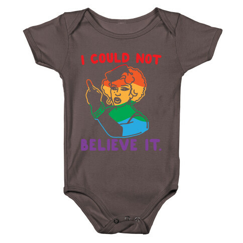 I Could Not Believe It Parody Pair Shirt White Print Baby One-Piece