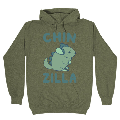 Chin-Zilla Hooded Sweatshirts | LookHUMAN