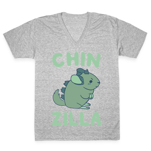 Chin-Zilla V-Neck Tee Shirt