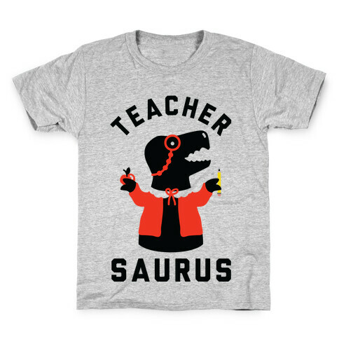 Teacher Saurus cardigan Kids T-Shirt