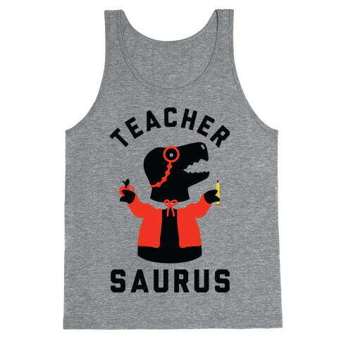 Teacher Saurus cardigan Tank Top