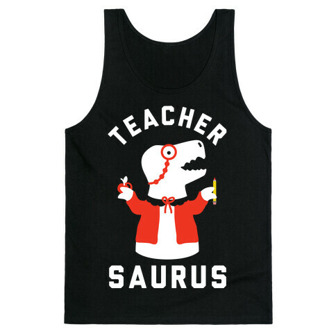 Teacher Saurus cardigan Tank Top
