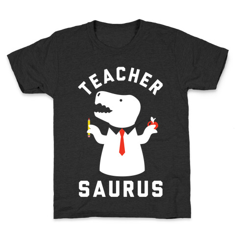 Teacher Saurus Tie Kids T-Shirt
