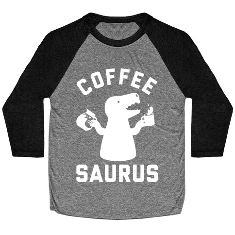 Coffeesaurus Baseball Tee