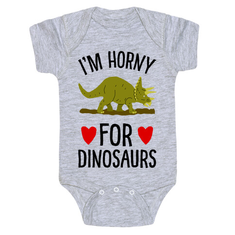 Horny For Dinosaurs Baby One-Piece