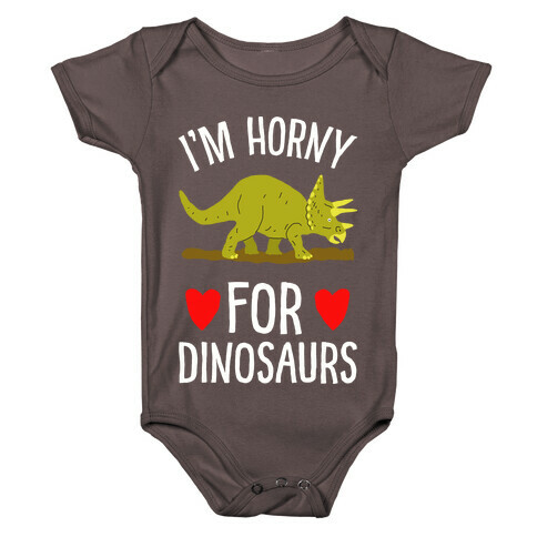 Horny For Dinosaurs Baby One-Piece