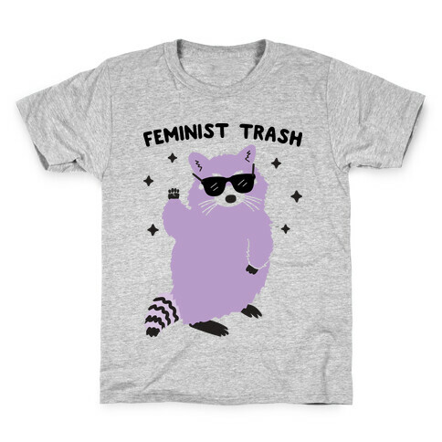 Feminist Trash Raccoon Kids T-Shirt