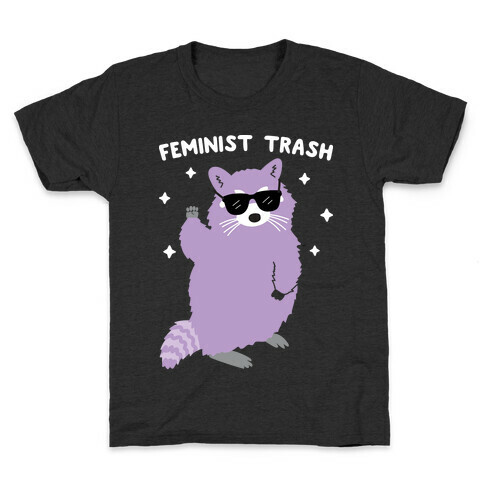 Feminist Trash Raccoon Kids T-Shirt