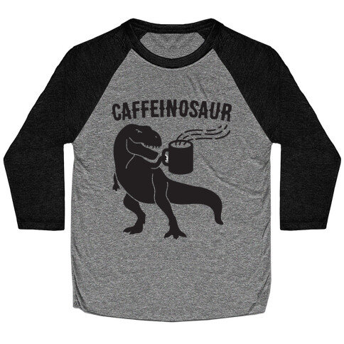 Caffeinosaur Baseball Tee