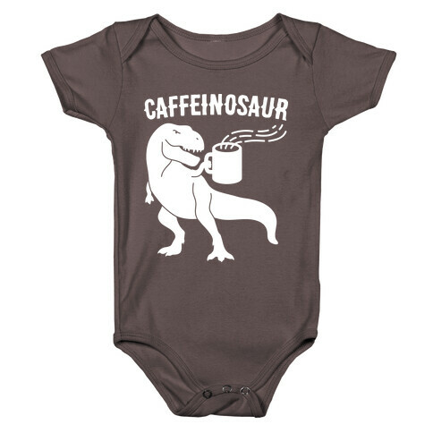 Caffeinosaur Baby One-Piece