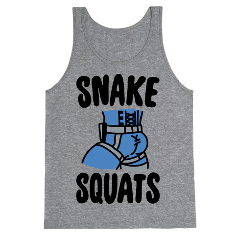 Snake Squats Parody Tank Top