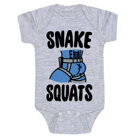 Snake Squats Parody Baby One-Piece