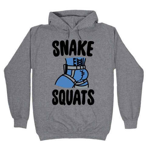 Snake Squats Parody Hooded Sweatshirt