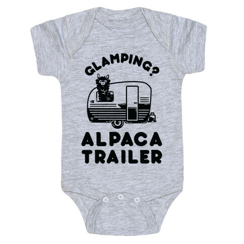 Glamping? Alpaca Trailer Baby One-Piece
