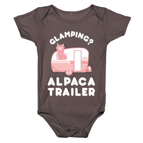 Glamping? Alpaca Trailer Baby One-Piece