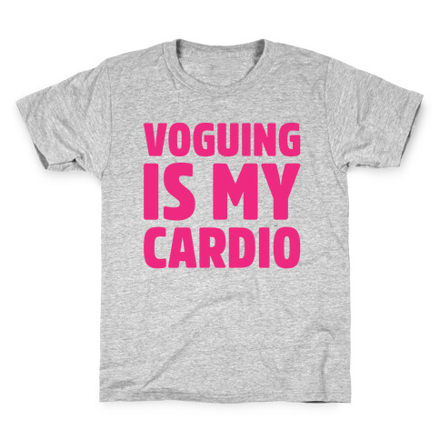 Voguing Is My Cardio Parody White Print Kids T-Shirt
