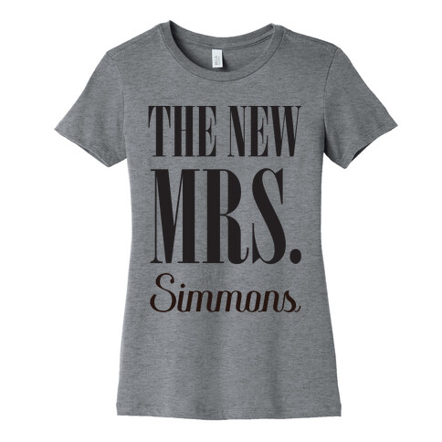 The New Mrs. Simmons Womens T-Shirt