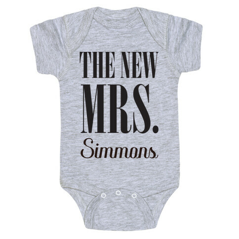 The New Mrs. Simmons Baby One-Piece