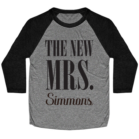 The New Mrs. Simmons Baseball Tee