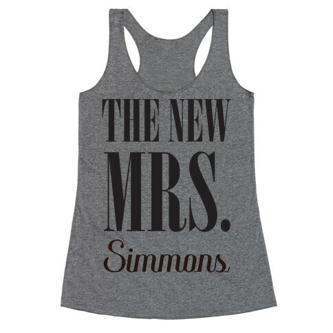 The New Mrs. Simmons Racerback Tank Top