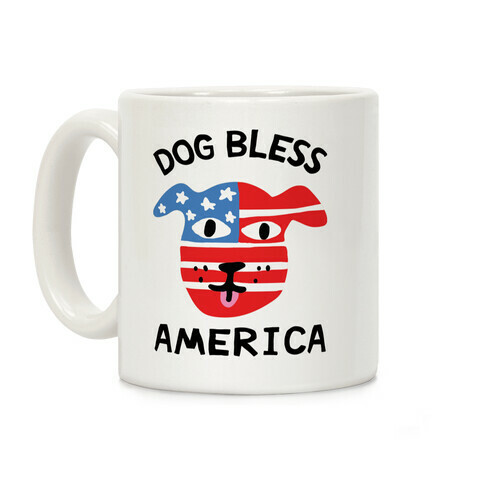 Dog Bless America Coffee Mug