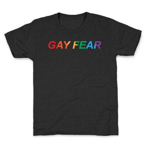 Gay Fear Parody White Print Kids T-Shirt