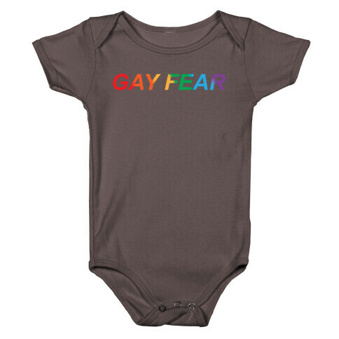 Gay Fear Parody White Print Baby One-Piece
