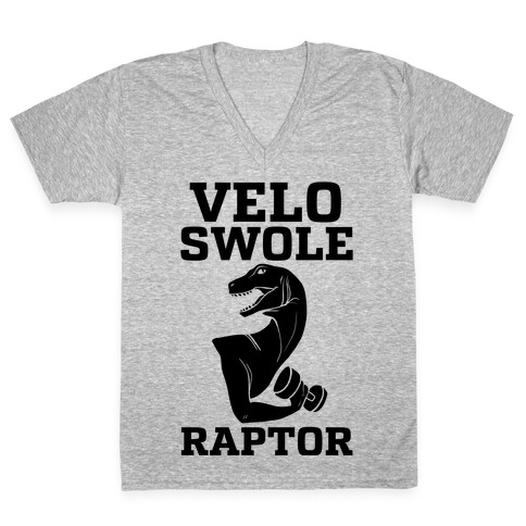 Velo-Swole-Raptor V-Neck Tee Shirt