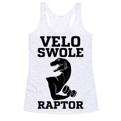 Velo-Swole-Raptor Racerback Tank Top