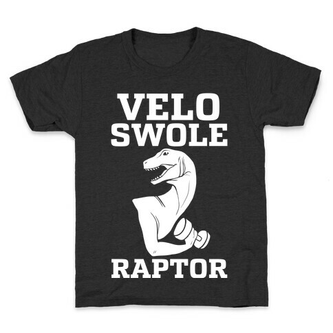 Velo-Swole-Raptor Kids T-Shirt