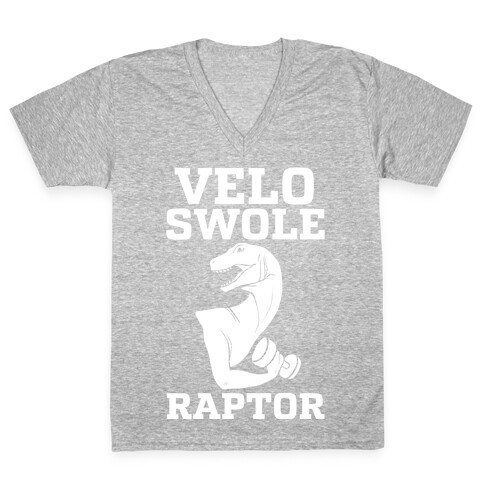 Velo-Swole-Raptor V-Neck Tee Shirt