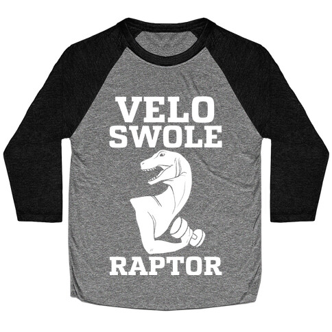 Velo-Swole-Raptor Baseball Tee