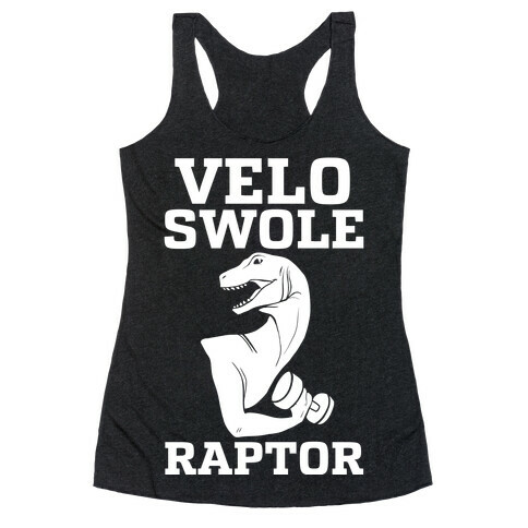 Velo-Swole-Raptor Racerback Tank Top