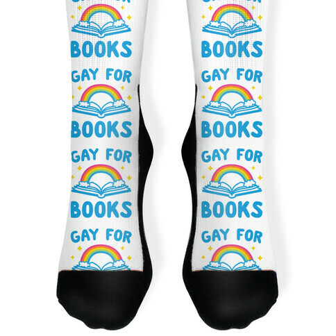 Gay For Books Sock