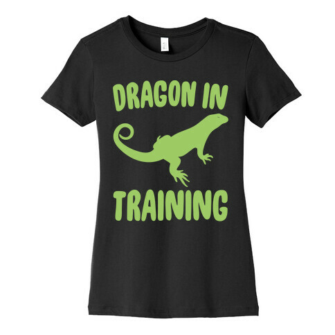 Dragon In Training White Print Womens T-Shirt