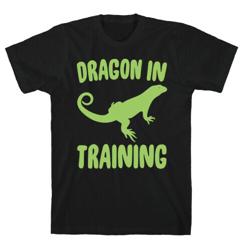 Dragon In Training White Print T-Shirt