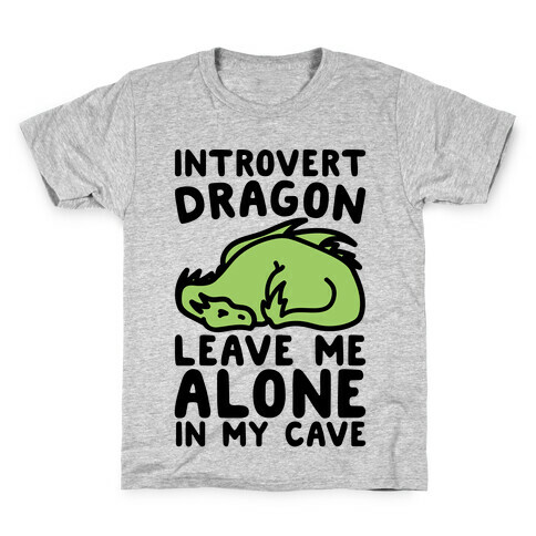 Introvert Dragon  Kids T-Shirt