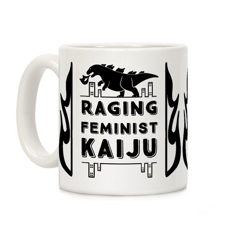 Raging Feminist Kaiju Coffee Mug