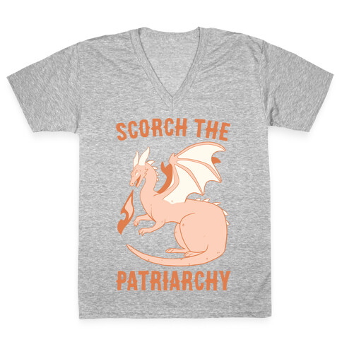 Scorch the Patriarchy  V-Neck Tee Shirt