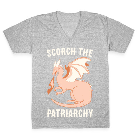 Scorch the Patriarchy  V-Neck Tee Shirt