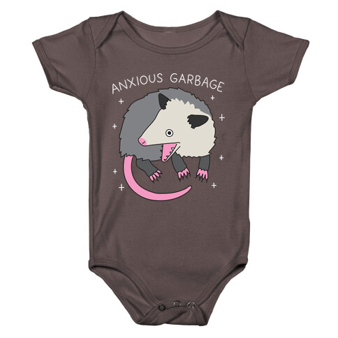 Anxious Garbage Opossum Baby One-Piece