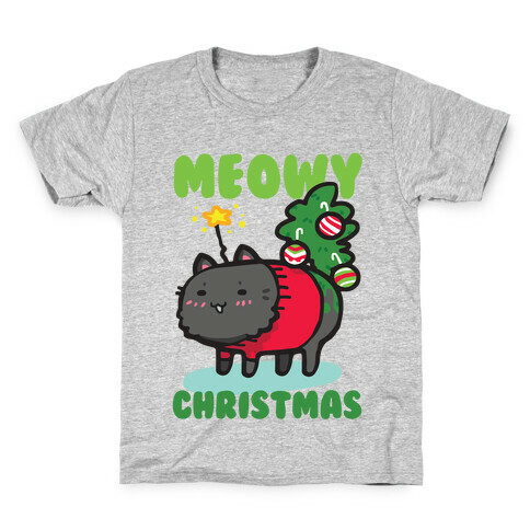 Meowy Christmas Kids T-Shirt