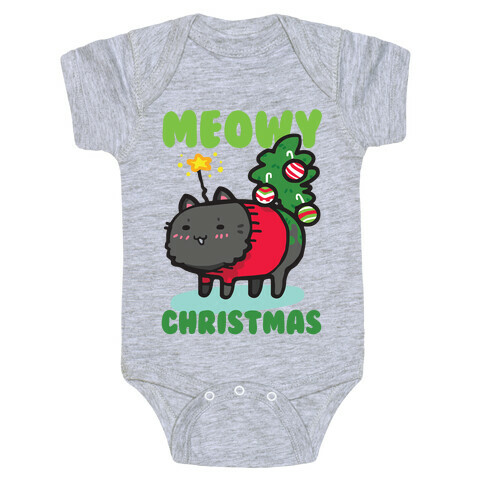 Meowy Christmas Baby One-Piece