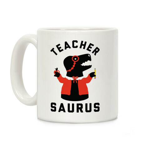 Teacher Saurus Cardigan Coffee Mug