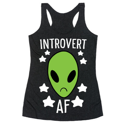 Introvert AF Racerback Tank Top