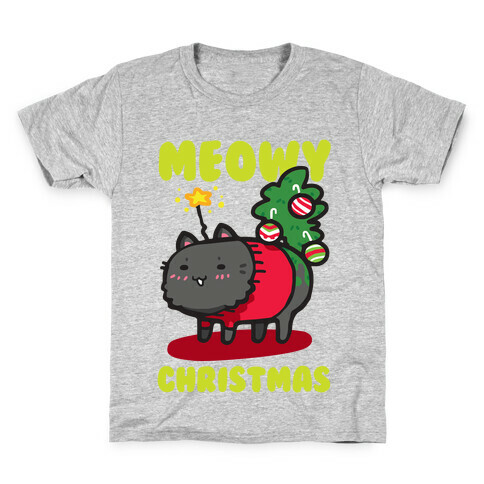 Meowy Christmas Kids T-Shirt