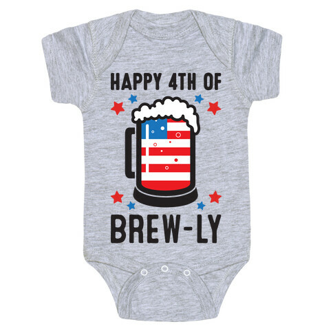 Happy 4th of Brew-ly Baby One-Piece
